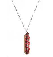 American Hot Dog Necklace from Bits and Bows