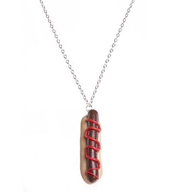 American Hot Dog Necklace from Bits and Bows