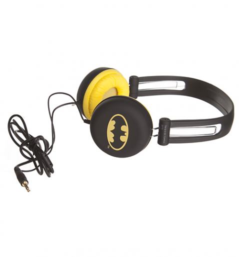 Black Retro DC Comics Batman Headphones