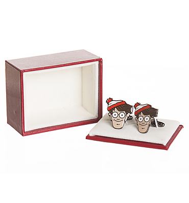 Boxed Where's Wally Cufflinks