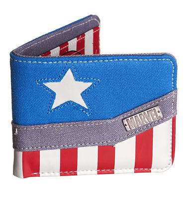 Captain America Logo Canvas Wallet