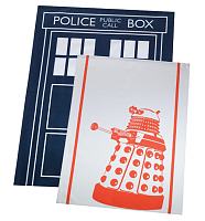 Doctor Who Dalek And Tardis Pack Of 2 Tea Towels from BBC Worldwide