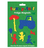 Fuzzy Felt Fridge Magnets