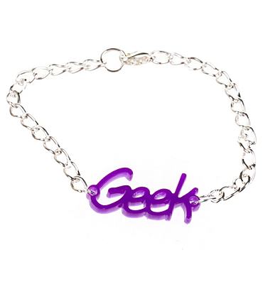 GEEK Slogan Bracelet from Chelsea Doll