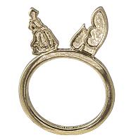 Gold Plated Cinderella Figure Stacking Ring from Disney Couture