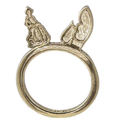 Gold Plated Cinderella Figure Stacking Ring from Disney Couture