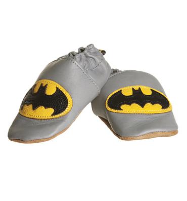 Kids Batman Leather Booties from Fabric Flavours