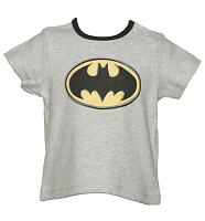 Kids Batman Logo Ringer T-Shirt