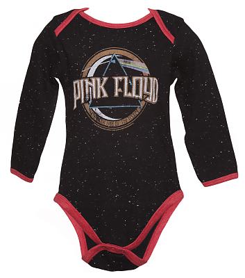 Kids Black Speckle On The Run Pink Floyd Babygrow from Amplified Kids