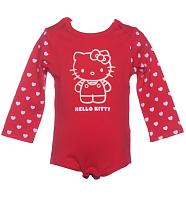 Kids Red Hello Kitty Bodysuit