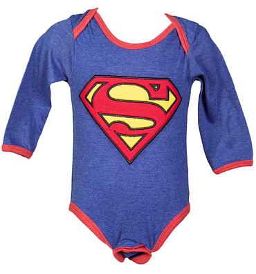 Kids Superman Babygrow from Fabric Flavours