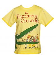 Kids Yellow Enormous Crocodile Roald Dahl T-Shirt from Fabric Flavours
