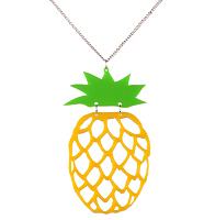 Kitsch Pineapple Necklace from Chelsea Doll
