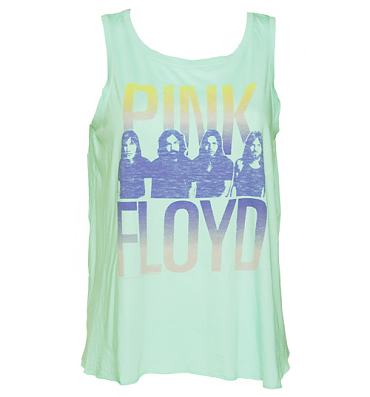 Ladies Aqua Pink Floyd Open Back Swing Vest from Junk Food