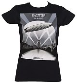 Ladies Black Led Zeppelin Mothership T-Shirt