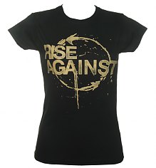 Ladies Black Rise Against Cycle Print T-Shirt [View details]