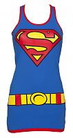 Ladies Blue Supergirl Vest Dress