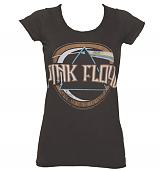 Ladies Charcoal Pink Floyd On The Run T-Shirt from Amplified Vintage
