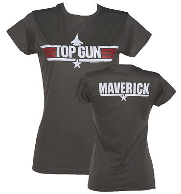 Ladies Charcoal Top Gun Maverick T-Shirt