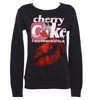 Ladies Cherry Coke Kiss Foil Print Sweater