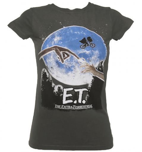 Ladies E.T. The Extra-Terrestrial Vintage Longline T-Shirt
