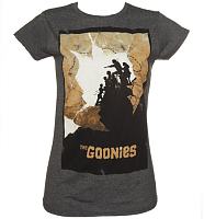 Ladies Goonies Map Poster T-Shirt