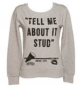 Ladies Grease Tell Me About It Stud Quote Pullover