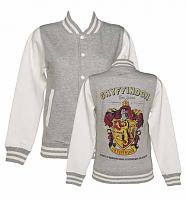 Ladies Grey Harry Potter Gryffindor Team Quidditch Varsity Jacket