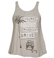 Ladies Grey You're A Virgin Who Can't Drive Clueless Swing Vest