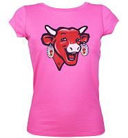 Ladies Pink Laughing Cow T-Shirt