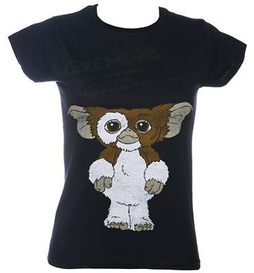 Ladies Navy Gremlins Rules T-Shirt from Sticks and Stones