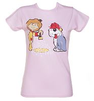 Ladies Pink Jamie and Wordsworth Jamie And The Magic Torch T-Shirt