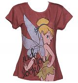 Ladies Red Made You Look Tinkerbell T-Shirt from Fabric Flavours