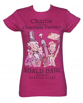 Ladies Roald Dahl Charlie And The Chocolate Factory T-Shirt