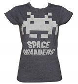 Ladies Space Invaders Logo T-Shirt
