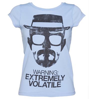 Ladies Warning Extremely Volatile Vintage T-Shirt Inspired By Breaking Bad