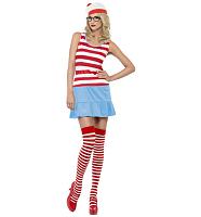 Ladies Where's Wally Fancy Dress Costume