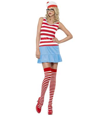 Ladies Where's Wally Fancy Dress Costume