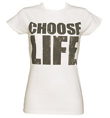 Ladies White Choose Life T-Shirt [View details]
