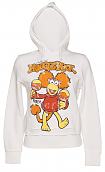 Ladies White Fraggle Rock Red Hoodie