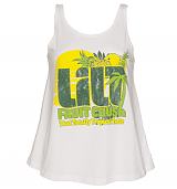 Ladies White Retro Lilt Swing Vest