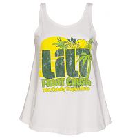 Ladies White Retro Lilt Swing Vest