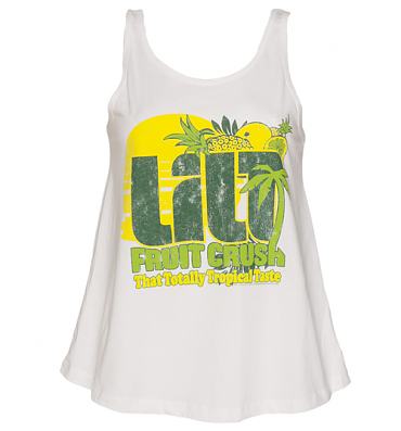 Ladies White Retro Lilt Swing Vest