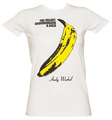 Ladies White Velvet Underground T-Shirt [View details]