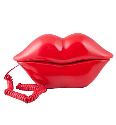 Retro Red Lips Telephone