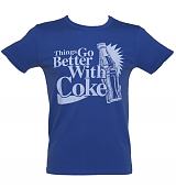 Men's Acid Wash Things Go Better With Coke Vintage T-Shirt