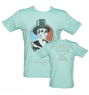 Men's Aqua Grateful Dead Spring '70 T-Shirt from Junk Food
