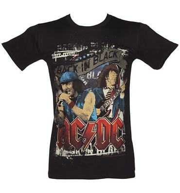 Men's Black Angus And Brian AC/DC T-Shirt