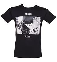 Men's Black Bleach Nirvana T-Shirt