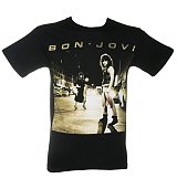 Men's Black Bon Jovi T-Shirt